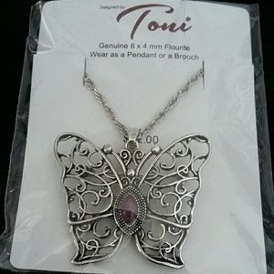 NWT flourite necklace